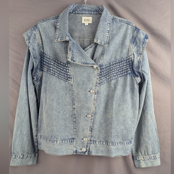 BiBi Jean Jacket Frosted Size Small Excellent Condition - Picture 1 of 11
